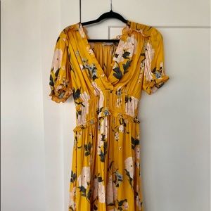 Floral, silky maxi dress ,